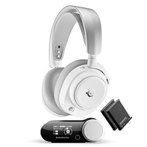 SteelSeries 61722 �Q�[�~���O�w�b�h�Z�b�g Arctis Nova Pro Omni White �m���C�����X�iBluetooth�{USB-C�j /���� /�w�b�h�o���h�^�C�v�n 61722