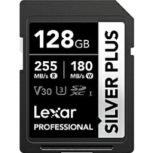 LEXAR Lexar SDXC�J�[�h Professional SILVER PLUS�V���[�Y V30 UHS-I U3 �Ǐo���x �ő�255MB/s LSDSIPL128G-BNNPJ [128GB] LSDSIPL128G-BNNPJ �m128GB�n LSDSIPL128G-BNNPJ