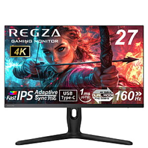 REGZA�i���O�U�j RM-G277R USB-C�ڑ� �Q�[�~���O���j�^�[ �m27�^ /4K(3840×2160�j /���C�h /320Hz�n RMG277R �y864�z