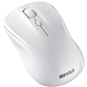 BUFFALO(�o�b�t�@���[�j �}�E�X �z���C�g BSMBB110WH �mBlueLED /����(���C�����X) /3�{�^�� /Bluetooth�n BSMBB110WH