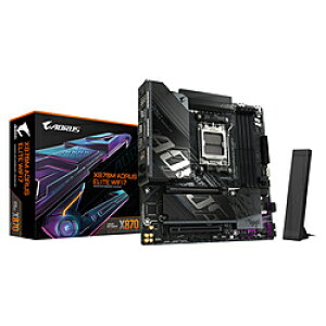 GIGABYTE(�M�K�o�C�g) �}�U�[�{�[�h(Socket AM5) X870M AORUS ELITE WIFI7 �u���b�N X870M A ELITE WF7 �mMicroATX�n X870MAELITEWF7
