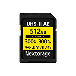 NEXTORAGE SDXC UHS-II�J�[�h V90 TLC NX-F2AE512G �mClass10 /512GB�n NXF2AE512G