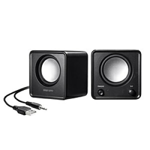 SANWA SUPPLY(�T�����T�v���C) MM-SPL23UBK PC�X�s�[�J�[ USB-A / 3.5mm�ڑ� �mUSB�d���n MMSPL23UBK