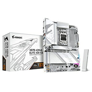 GIGABYTE(�M�K�o�C�g) �}�U�[�{�[�h(Socket AM5) X870 AORUS ELITE X3D ICE �z���C�g X870 A ELITE X ICE �mATX�n X870AELITEXICE