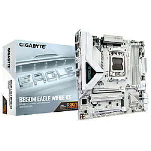 GIGABYTE(�M�K�o�C�g) �}�U�[�{�[�h(Socket AM5) �z���C�g B850M EAGLE WF6E ICE �mMicroATX�n B850MEAGLEWF6EICE