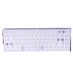EVERGLIDE �Q�[�~���O�L�[�{�[�h(���s�b�h�g���K�[�Ή�) AE68 Pro Transparent(�p��z��) �z���C�g EV-AE68P-WH-TP �m�L���n EV-AE68P-WH-TP