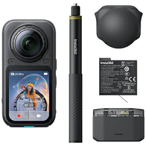 INSTA360(�C���X�^360) 360°�J���� Insta360 X6 �G�b�Z���V�����o���h�� �~�b�h�i�C�g�u���b�N CINSABXA-X603 �m8K�Ή� /�h���n CINSABXAX603 [�U���s��] [����s��]