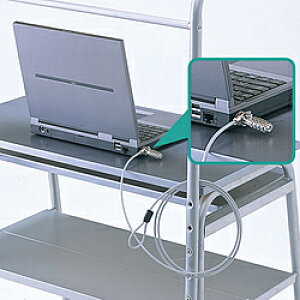 SANWA SUPPLY(サンワサプライ) SL-38 (ノートパソコンセキュリティキット/鍵&ワイヤー一体型/ダイヤルロックタイプ SL38