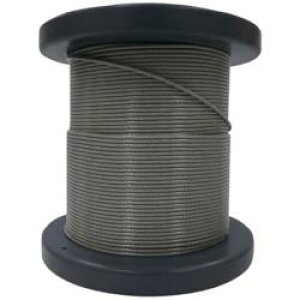 大阪コートロープ O.C.R SUSワイヤロープ1.20/1.50mm 7×7 50m巻コート付 NSB120-150-50M NSB12015050M