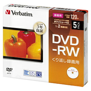 VERBATIMJAPAN VHW12NP5D1-B@^pDVD-RW [5 /4.7GB /CNWFbgv^[Ή] yrbNJO[vIWiz VHW12NP5D1B