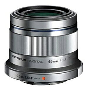 OLYMPUS(�I�����p�X) �J���������Y�@M.ZUIKO DIGITAL 45mm F1.8�y�}�C�N���t�H�[�T�[�Y�}�E���g�z�i�V���o�[�j 45MMF1.8