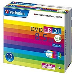 VERBATIMJAPAN 40％OFFの激安セール Verbatim DTR85HP10V1 DVD+R DL 本日限定 プリンタブル 10枚 8倍速 DATA 8.5GB