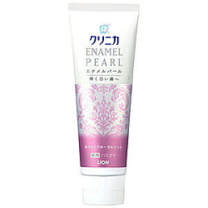 LION 【クリニカ】エナメルパール ホワイトフローラルミント タテ型 (130g)