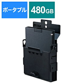 BUFFALO(バッファロー） SSD-PGT480U3-BA TV録画・取り付け可能 外付けポータブルSSD 480GB ブラック SSDPGT480U3BA