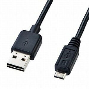 SANWA SUPPLY(�T�����T�v���C) 0.2m USB2.0�P�[�u���yA�z�́ymicroB�z ���ʑ}���^�C�v�i�u���b�N�j�@KU-RMCB02 KURMCB02