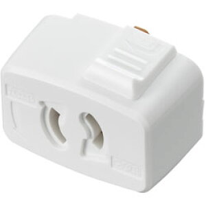 ヤザワ ライティングダクト用抜け止コンセントプラグ  ホワイト SF6013WH SF6013WH