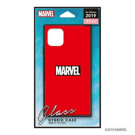 MARVEL マーベル スマートフォンケース ガラスハイブリッド ロゴ レッド iPhone 11 ケースタイプ PG-DGT19B11MVL PGA PG-DGT19B11MVL PGA