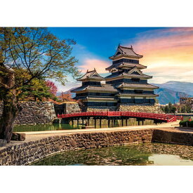 ジグソーパズル 夕日に佇む松本城（長野） 500ピース 38×53cm 日本風景 自然・四季 05-1038 やのまん