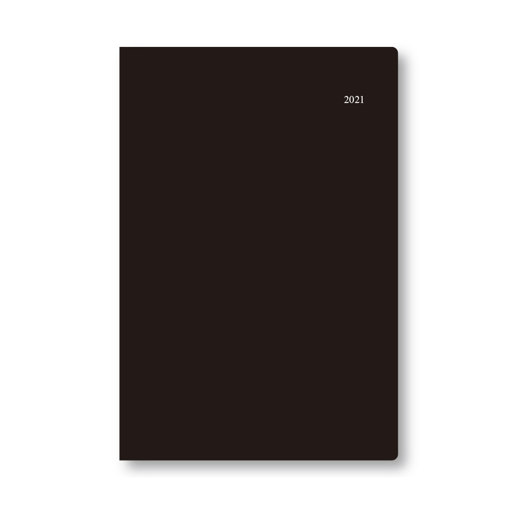 ダイゴー 21年1月始まり 手帳 スケジュール帳 マンスリー チャート E1681 ブラック 薄型 祝日 A5対応