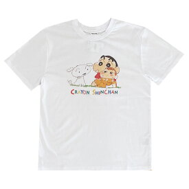 クレヨンしんちゃん Tシャツ しんのすけとひまわりとシロ L KYAP3002 スモール・プラネット