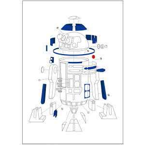 STAR WARS X^[EEH[Y Gs\[h8 Ō̃WF_C  A7 EngineeringDrawing R2-D2 A1303 _CS[