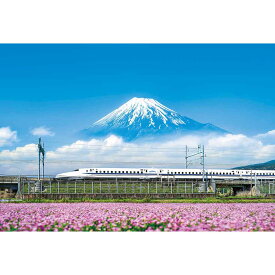 ジグソーパズル コンパクトピースパズル れんげの花と富士山（静岡） 500 26×38cm 日本風景 自然・四季 35-26 やのまん