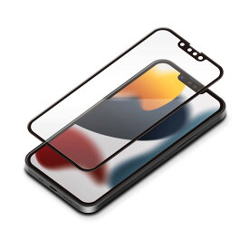 iPhone 13 mini用 抗菌/抗ウイルス液晶全面保護ガラス ブルーライト低減/光沢 iPhone 13 mini PG-21JGLK02FBL PGA PG-21JGLK02FBL PGA