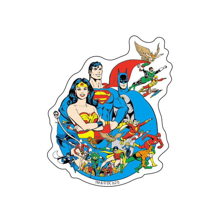楽天市場 Dc キャラクターステッカー ジャスティスリーグ オールスター バットマン スーパーマン ワンダーウーマン Wb1086 スモール プラネット Dtimes Store