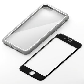 2022年 iPhone SE3 4.7inch スマートフォンケース 360°フルカバーケース(背面クリア) シルバー ケースタイプ iPhone SE 2022 第3世代 2020 第2世代 iPhone8 7 6s 6 PG-22MFC02SV PGA PG-22MFC02SV PGA
