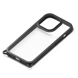 iPhone15 Pro スマホケース クリアタフケース ブラック PG-23BPT01BK PGA