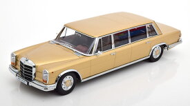 KK Scale 1/18 ミニカー ダイキャストモデル 1964年モデル メルセデスベンツ MERCEDES BENZ - S-CLASS 600 LWB (Long Wheelbase) PULLMAN (W100) 1964 ゴールドメタリック