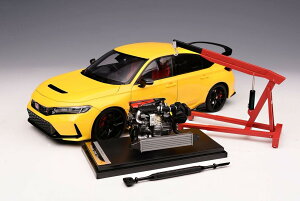 MotorHelix [^[wbNX 1/18 ~jJ[ _CLXgf 2023Nf z_ VrbN Honda Civic Type-R FL5 2023 Sunlight Yellow CG[ 1/18 scale GWN[EfBXvCGWt