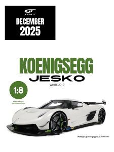 GT Spirit gts801301 1/8 ~jJ[ W v|[Vf 2019Nf P[jOZO Koenigsegg Jesko 2019 zCg