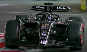 Minichamps ~j`vX 1/18 ~jJ[ W v|[Vf 2023N11 XxKXGP At@I F1 ALFA ROMEO - F1 C43 TEAM STAKE No.77 LAS VEGAS USA GP 2023 VALTTERI BOTTAS @fE{b^X