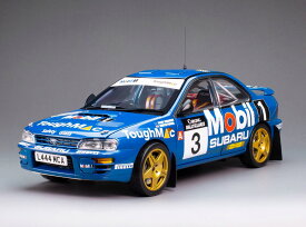 Sun Star サンスター 1/18 ミニカー ダイキャストモデル 1994年カーリング・ラリー・オブ・レイクス 優勝モデル スバル Subaru Impreza 555 - #3 B.Fisher/R.Kennedy - Winner Carling Rally of the Lakes 1994 (limited edition 999pcs)