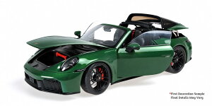 Minichamps �~�j�`�����v�X 1/18 �~�j�J�[ �_�C�L���X�g���f�� 2025�N���f�� �|���V�F PORSCHE - 911 992-2 TARGA 4 GTS 2025 �O���[�����^���b�N