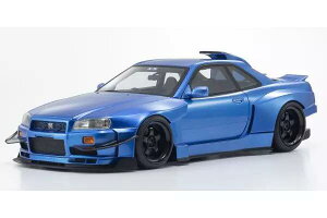 Kyosho ���� 1/18 �~�j�J�[ ���W�� �v���|�[�V�������f�� 1998�N���f�� ���Y Nissan Skyline GT-R R34 Khyzyl Saleem �M�W���E�T���[�� �u���[