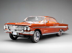 Sun Star サンスター 1/18 ミニカー ダイキャストモデル 1961年モデル シボレー CHEVROLET - IMPALA LOWRIDER CABRIOLET HARD-TOP 1961 サスペンション可動 カッパーカラー
