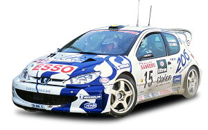 Sun Star �T���X�^�[ 1/18 �~�j�J�[ �_�C�L���X�g���f�� 1999�N�����[�E�T������ ��2�� �v�W���[ PEUGEOT - 206 WRC TEAM PEUGEOT ESSO No.15 2nd RALLY SANREMO 1999 GILLES PANIZZI - HERVE PANIZZI