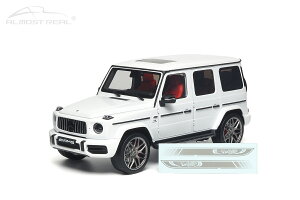 Almost Real �I�����X�g���A�� 1/18 �~�j�J�[ �_�C�L���X�g���f�� 2022�N���f�� �����Z�f�X�x���c MERCEDES BENZ - G-CLASS G63 AMG (W463) V8 BITURBO EDITION 55 Opalite white 2022 �z���C�g