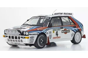 Kyosho ���� 1/18 �~�j�J�[ �_�C�L���X�g���f�� 1992�N�����[�E�|���g�K�� �D�����f�� �����`�A LANCIA - DELTA HF INTEGRALE EVOLUZIONE MARTINI (night version) No.4 WINNER RALLY PORTUGAL 1992 JUHA KANKKUNEN - JUHA PIIRONEN