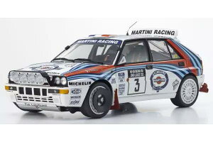 Kyosho ���� 1/18 �~�j�J�[ �_�C�L���X�g���f�� 1992�N1000�΃����[ �D�����f�� �����`�A LANCIA - DELTA HF INTEGRALE EVOLUZIONE MARTINI (night version) No.3 WINNER RALLY 1000 LAKES 1992 DIDIER AURIOL - BERNARD OCCELLI