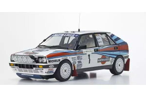 Kyosho ���� 1/18 �~�j�J�[ �_�C�L���X�g���f�� 1988�N�����[�E�I�����p�X �D�����f�� �����`�A LANCIA - DELTA HF INTEGRALE 8V MARTINI (night version) No.1 WINNER RALLY OLYMPUS 1988 MIKI BIASION - TIZIANO SIVIERO