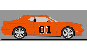 ACME 1/18 �~�j�J�[ �_�C�L���X�g���f�� 2010�N���f�� �_�b�W DODGE - CHALLENGER SRT8 No.01 COUPE 2010 - THE GENERAL LEE THE DUKES OF HAZZARD TRIBUTE