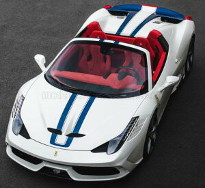 Looksmart 1/12 �~�j�J�[ ���W�� �v���|�[�V�������f�� 2013�N���f�� �t�F���[�� FERRARI - 458 SPECIALE A SPIDER 2013 NART LIVERY BIANCO FUJI �z���C�g / �u���[�X�g���C�v