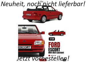 Otto Mobile otm1254 �I�b�g���r�� 1/18 �~�j�J�[ ���W�� �v���|�[�V�������f�� 1986�N���f�� �t�H�[�h FORD ENGLAND - ESCORT MK VI XR3i CABRIOLET 1986 ���b�h