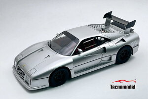 Tecnomodel �e�N�m���f�� 1/18 �~�j�J�[ ���W�� �v���|�[�V�������f�� 1985�N���f�� �t�F���[�� FERRARI - 288 GTO EVOLUZIONE 1985 - BLACK WHEELS - NURBURGRING SILVER �V���o�[