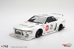 Top Speed 1/18 �~�j�J�[ ���W���v���|�[�V�������f�� 2025�N ���Y NISSAN - SKYLINE GT-R (R32) No.23 LBWK KAIDO WORKS LB-Hinomaru 2025
