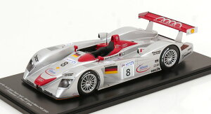 Spark 1/18 ミニカー レジン プロポーションモデル 2000年ルマン24時間 優勝モデル アウディ AUDI - R8 3.6L TURBO V8 TEAM AUDI SPORT JOEST No.8 WINNER 24h LE MANS 2000 F.BIELA - T.KRISTENSEN - E.PIRRO