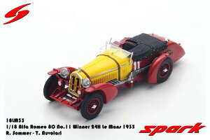 Spark 1/18 ~jJ[ W v|[Vf 1933N}24 Df At@I Alfa Romeo 8C No.11 Winner 24H Le Mans 1933 R.Sommer - T.Nuvolari